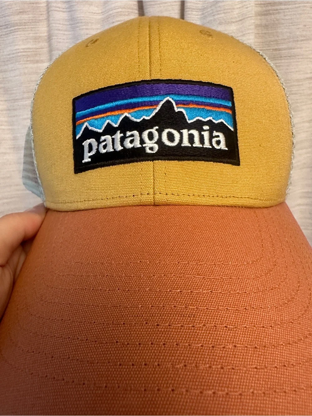 Patagonia Two-Tone Mesh Trucker Hat - Mustard & Rust